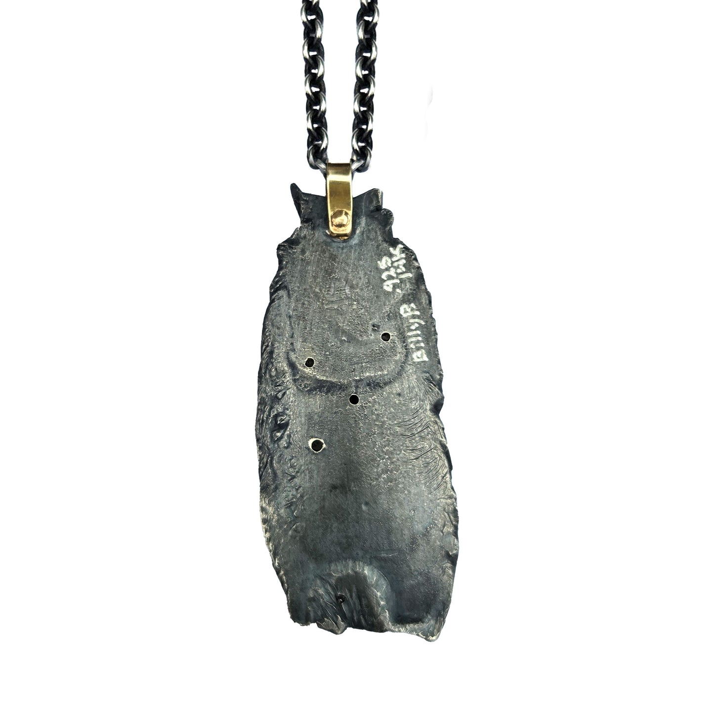 Sterling and 14k Gold Diamond Starry Pendant