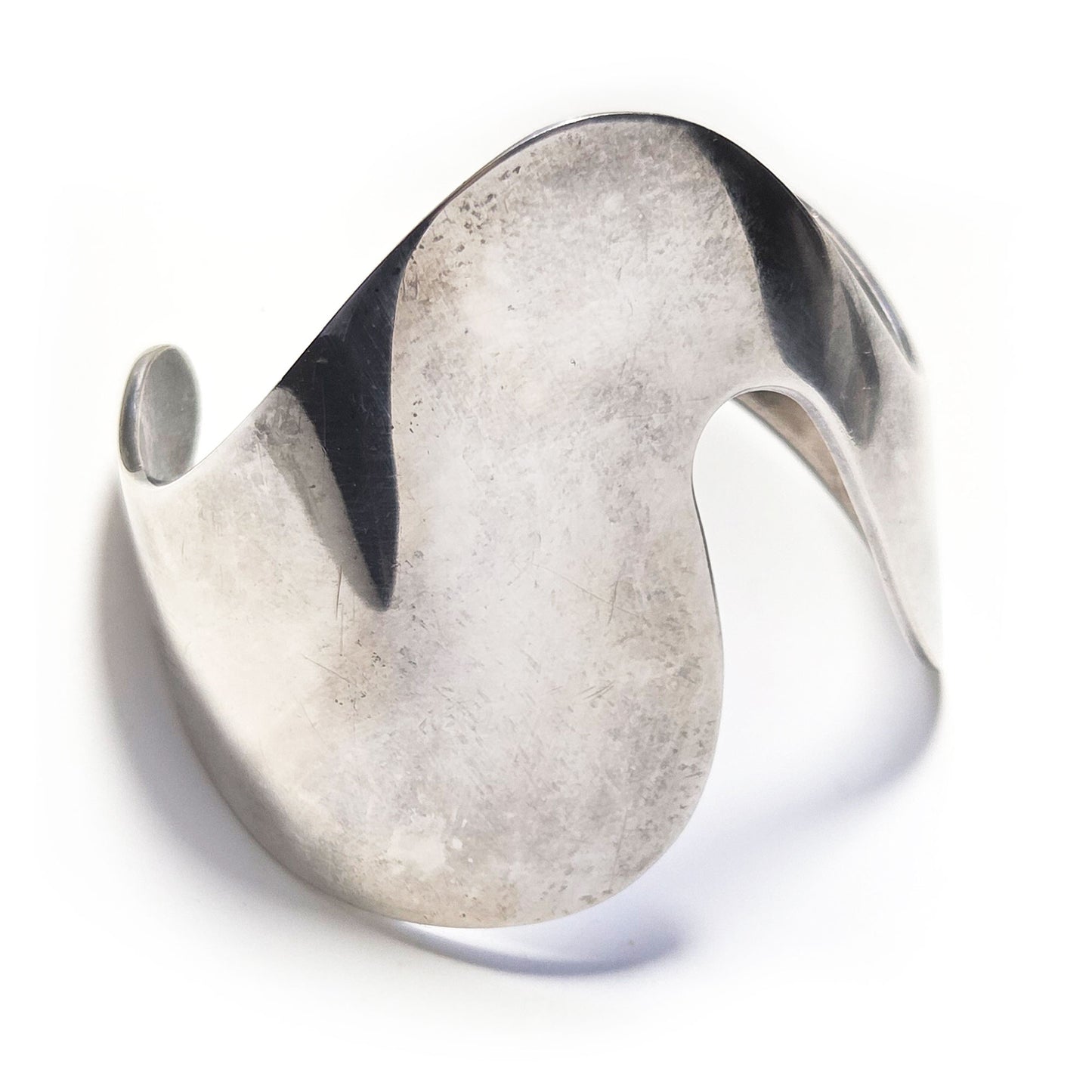 Vintage Sterling Silver Andreas Mikkelsen Amorphous Cuff