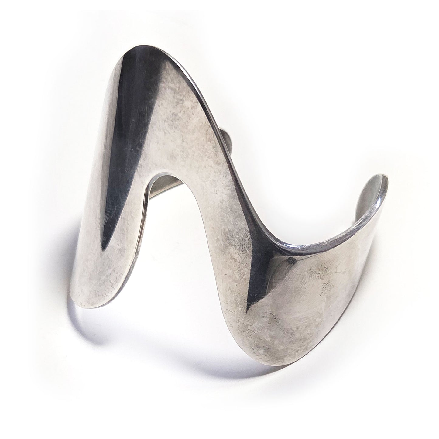 Vintage Sterling Silver Andreas Mikkelsen Amorphous Cuff