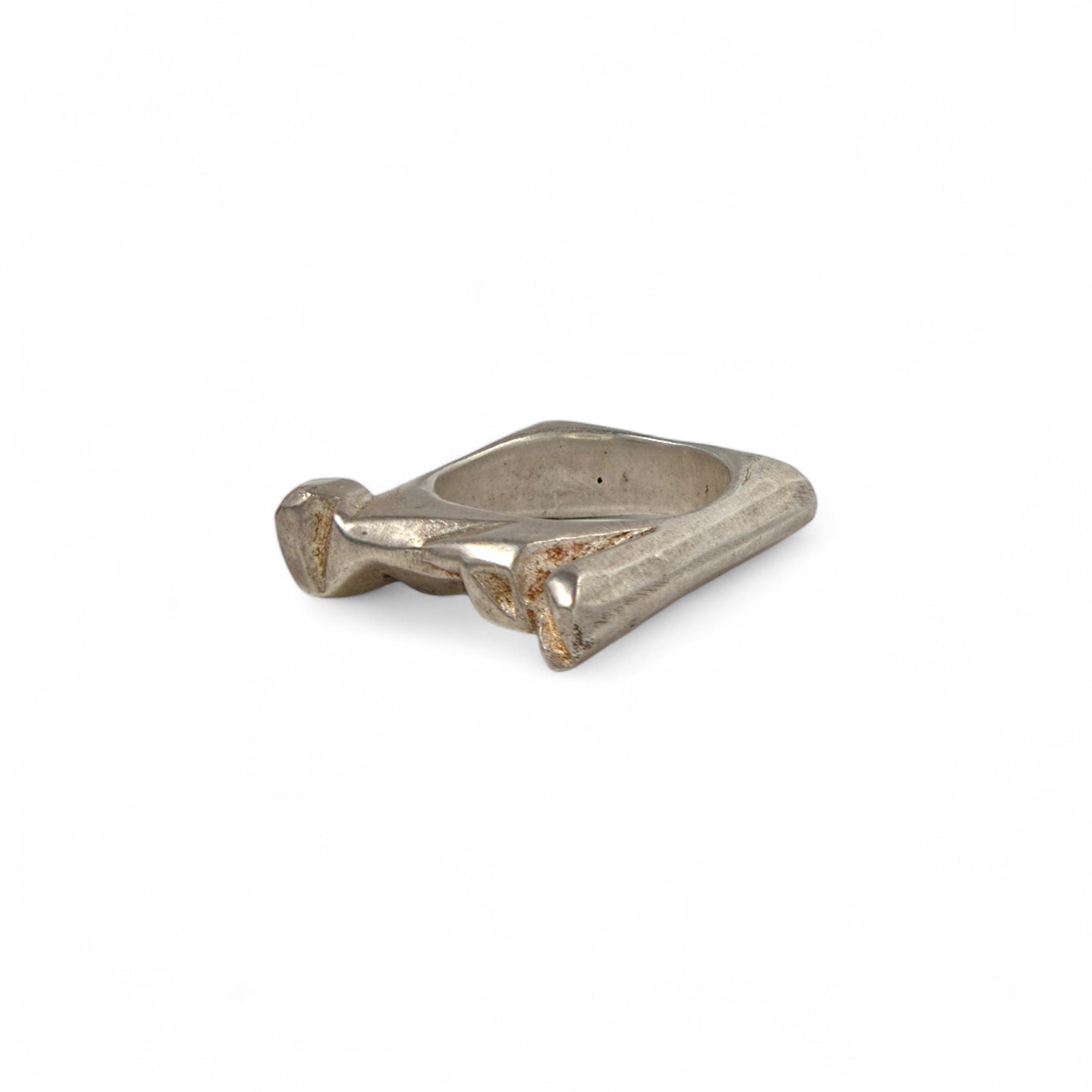 Sterling Silver Glacial Square Ring