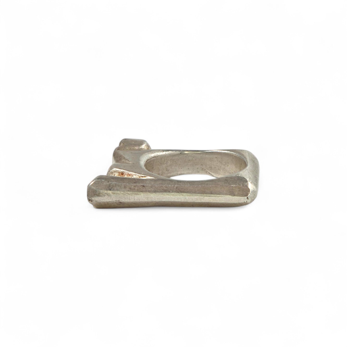 Sterling Silver Glacial Square Ring
