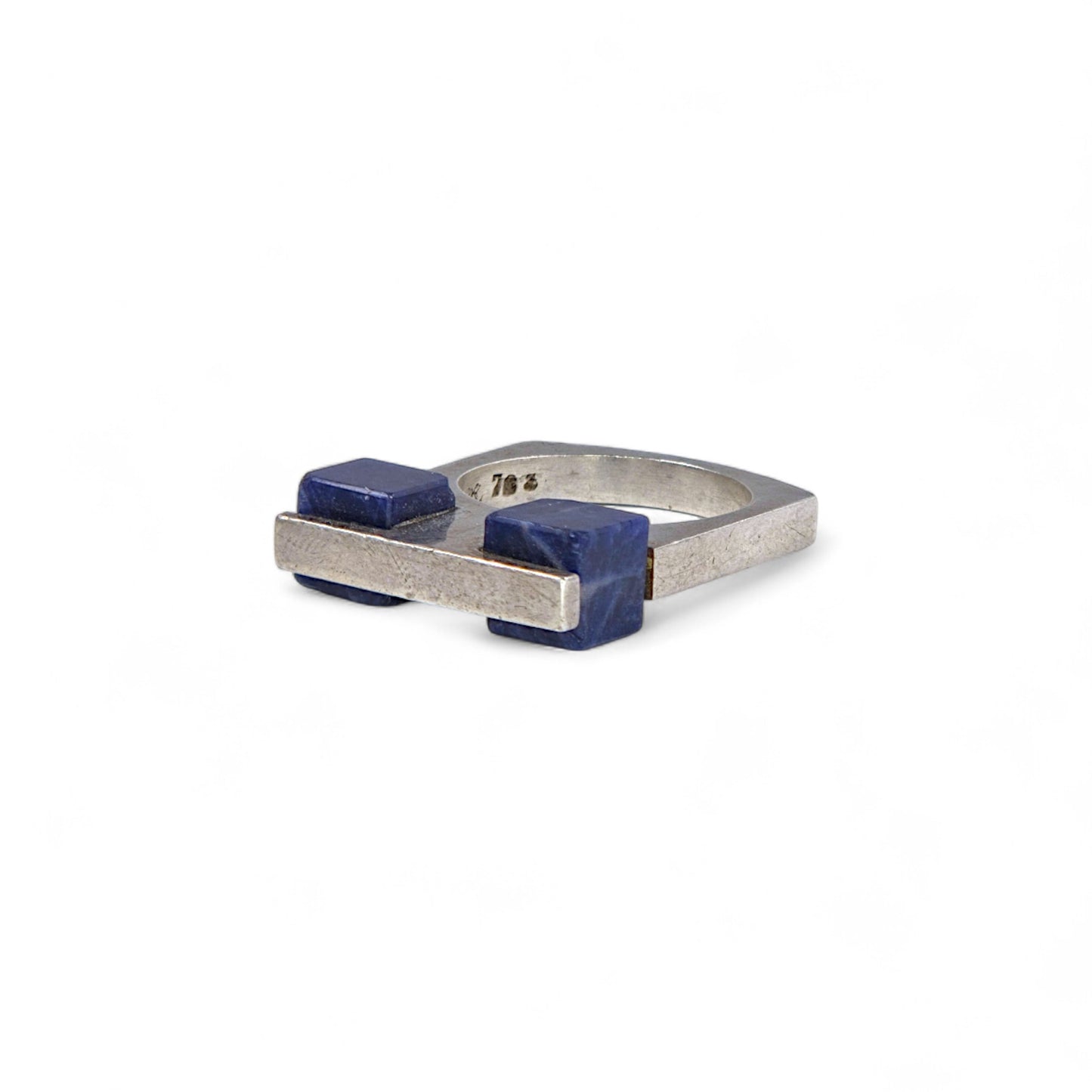 Sterling and Sodalite Ring 783 by Uwe Moltke