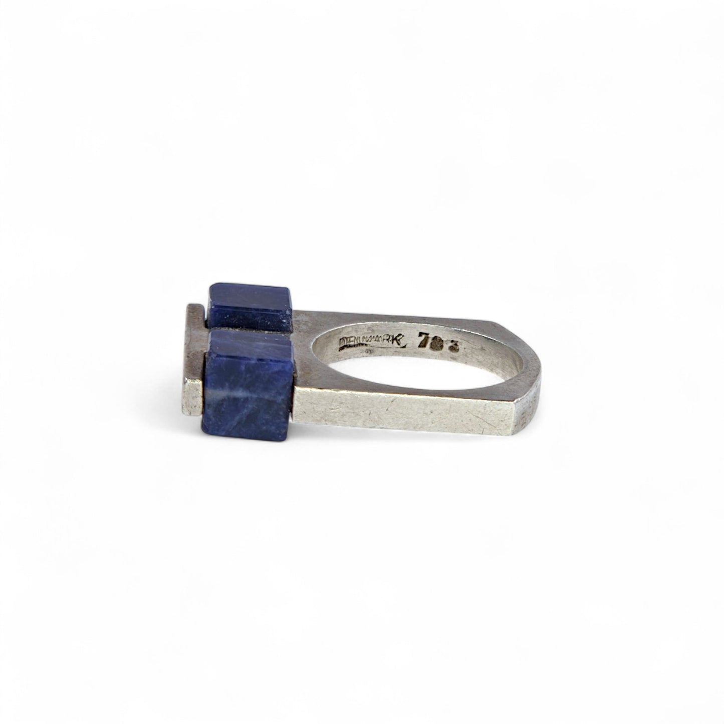 Sterling and Sodalite Ring 783 by Uwe Moltke