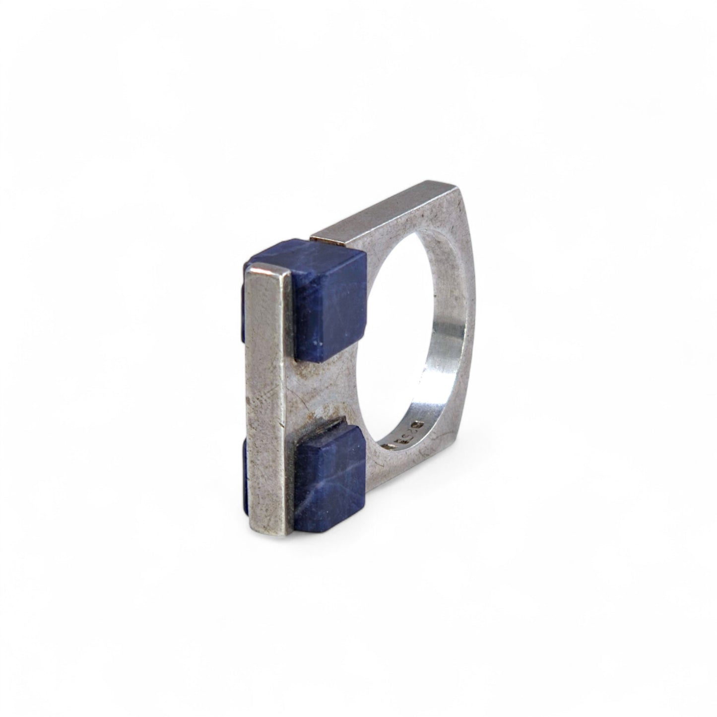 Sterling and Sodalite Ring 783 by Uwe Moltke