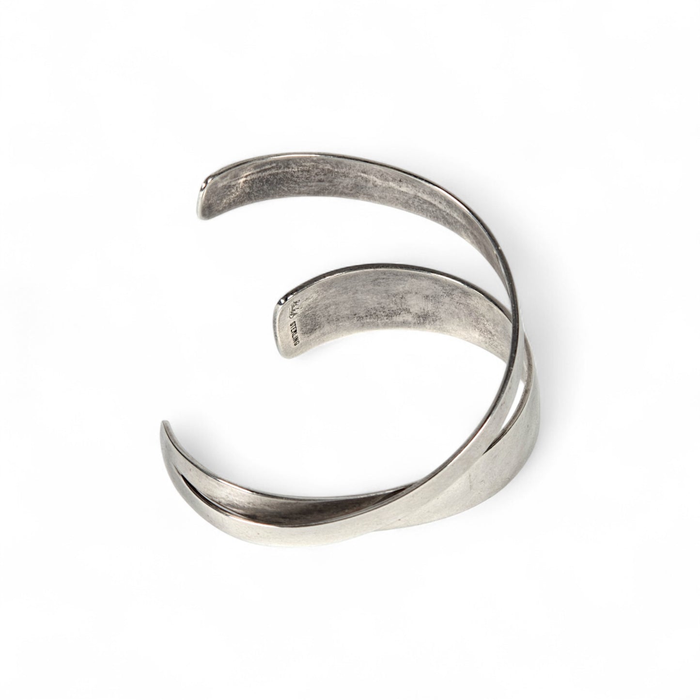 Sterling Silver Swirl Cuff by Gerhard Herbst