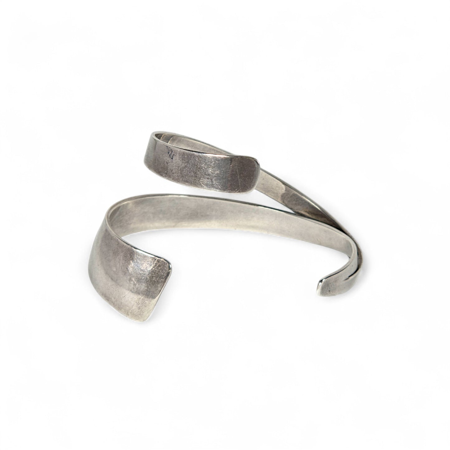 Sterling Silver Swirl Cuff by Gerhard Herbst