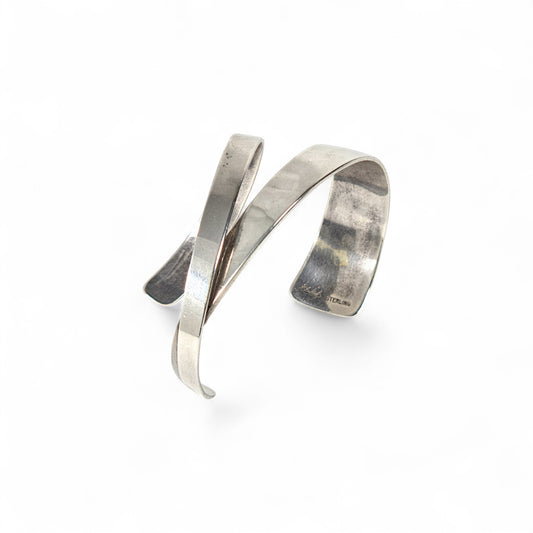 Sterling Silver Swirl Cuff by Gerhard Herbst