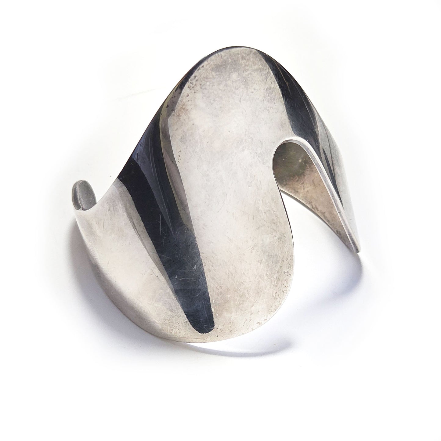 Vintage Sterling Silver Andreas Mikkelsen Amorphous Cuff