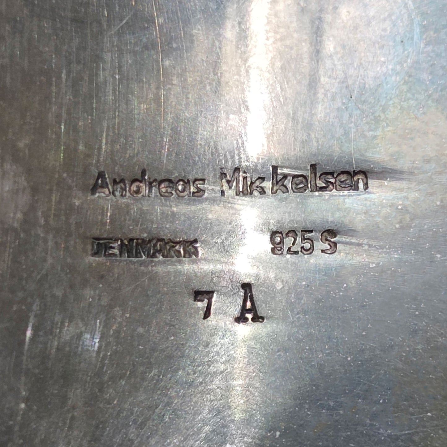 Vintage Sterling Silver Andreas Mikkelsen Amorphous Cuff