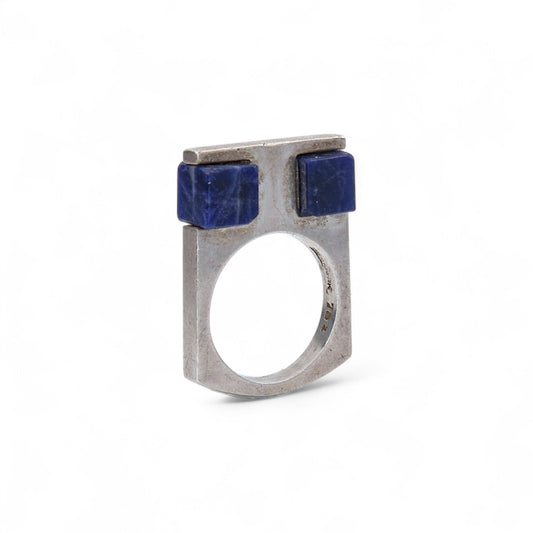 Sterling and Sodalite Ring 783 by Uwe Moltke