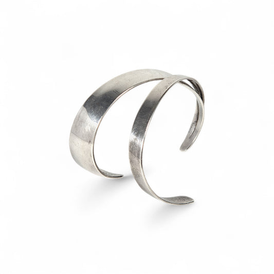 Sterling Silver Swirl Cuff by Gerhard Herbst